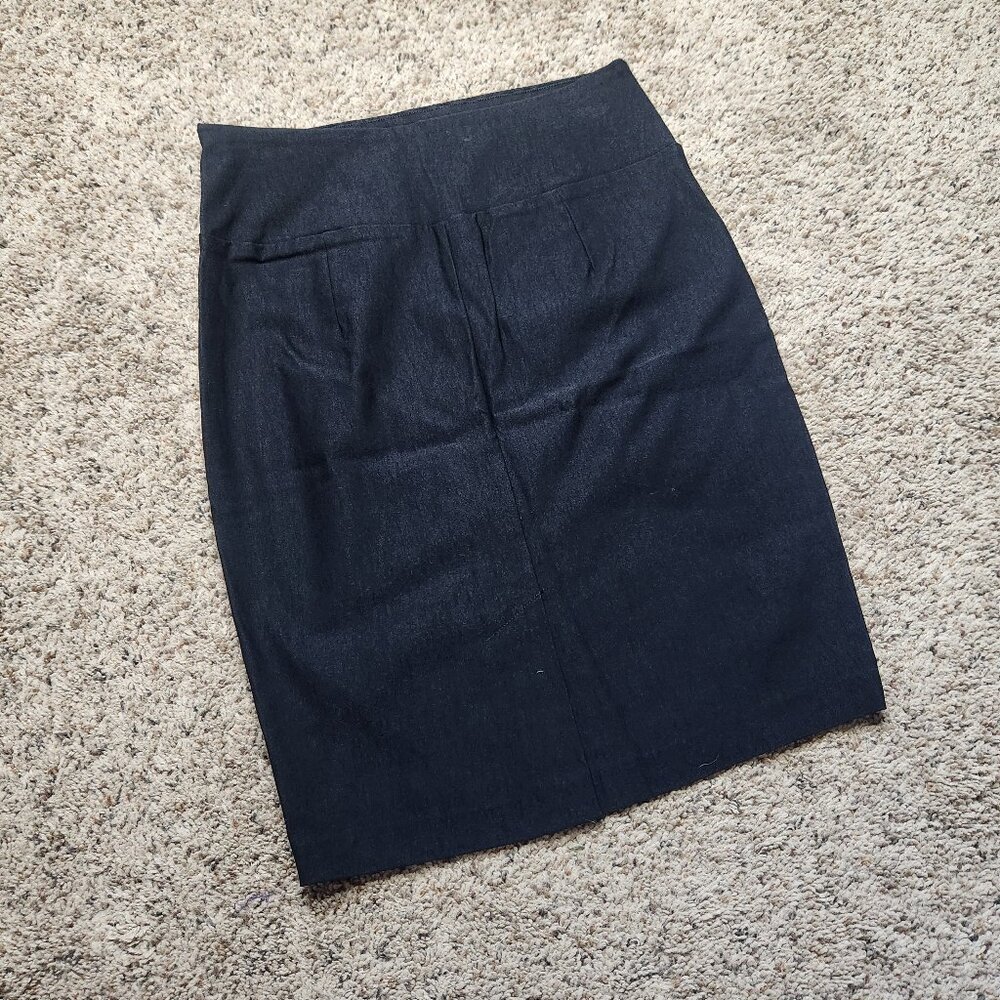 Iz Byer Black Stretchy Pencil Straight Skirt